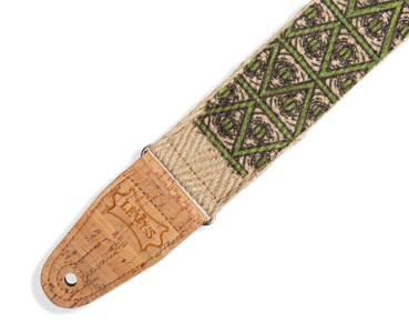 LEVY`S MH80-005 Gitarrengurt aus Hanf, Vegan