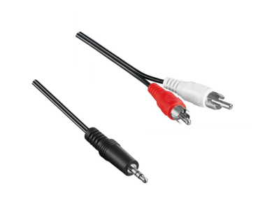 Kabel 1x 3,5mm Stereo Klinke auf 2x Chinch L/R 3m