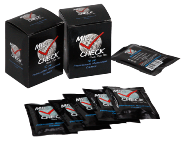 Mic Check Desinfektions / Reinigungstücher für Mikrofon