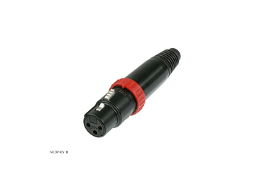 NEUTRIK NC 3FXS B XLR female Stecker mit Ein-Aus Funktion