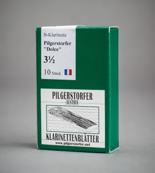Pilgersdorfer Bb Klarinettenblätter "Dolce" Stärke 4