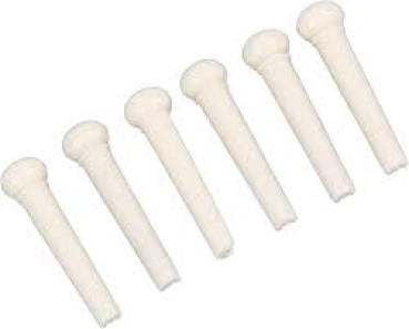 Westerngitarren Saitenpins Bridgepins weiss 6STK
