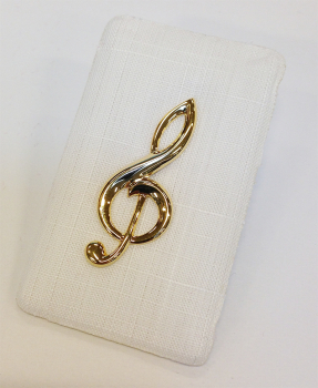 Anstecknadel , Brosche Notenschlüssel / Violinschlüssel