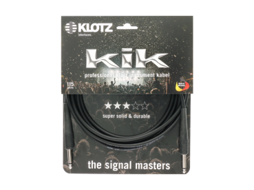 KLOTZ KIK 3.0PPSW Klinkenkabel 3m schwarz