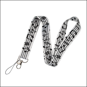 Schlüsselband / Handyband mit Notenmotiv