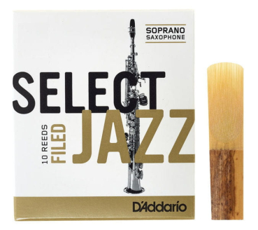 D`Addario (RICO) Select Jazz filed Sopran Sax Blatt Stärke 3S