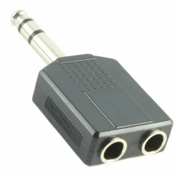 Alpha Audio Adapter 2x6,3 stereo auf 1x 6,3 stereo