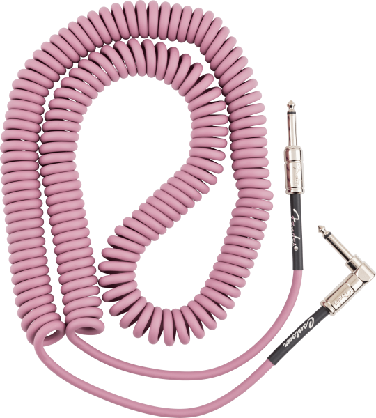 FENDER Contour Coil Spiral Kabel 9m Burgundy