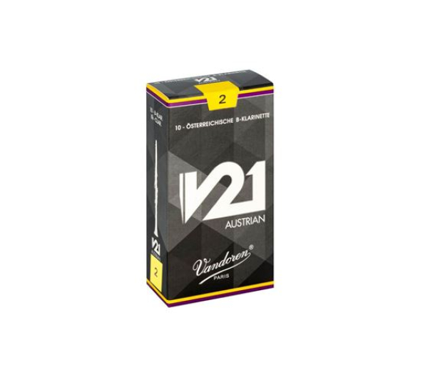 Vandoren V21 Österreichische Bb Klarinetten Blätter Stärke 2