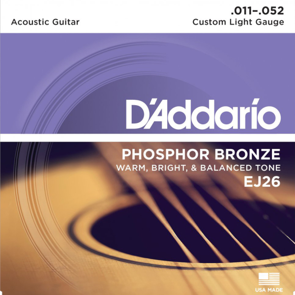 D`Addario EJ26 Saitensatz Westerngitarre 011er Phosphor Bronze