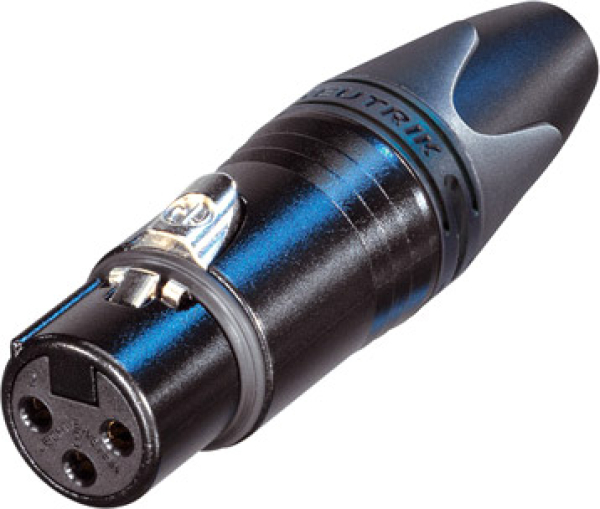 NEUTRIK NC3FXX Bag, XLR Stecker/Buchse female, schwarz