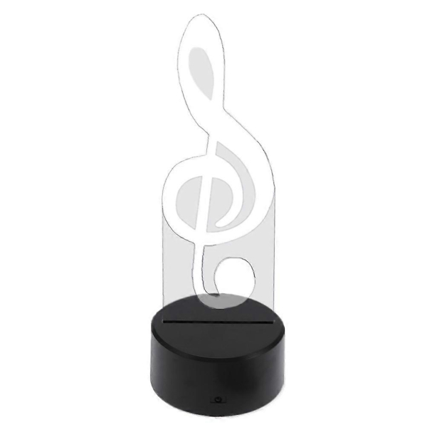 Tischlampe mit Notenschlüssel