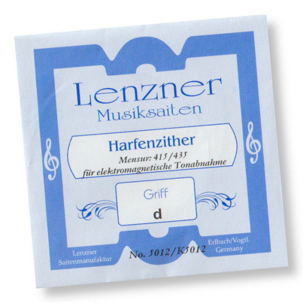 LENZNER Zither Griffbrett Saitensatz für Tonabnehmer , Münchner Stimmung