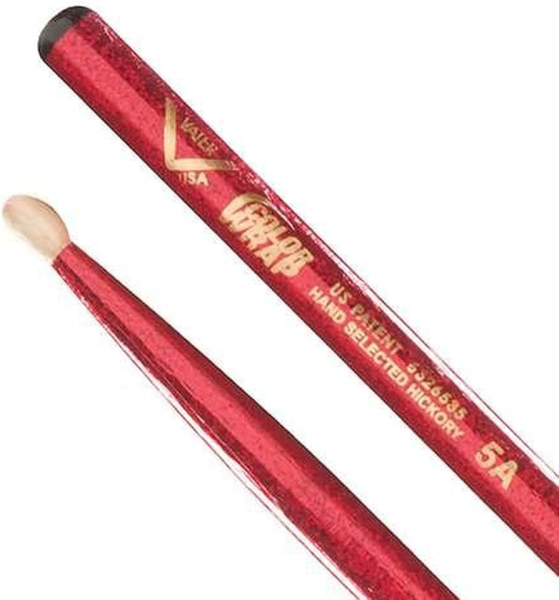 VATER 5A Color Wrap rot Drumsticks