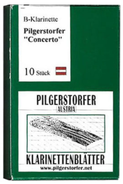 Pilgersdorfer Bb Klarinettenblätter "Concerto" Stärke 2