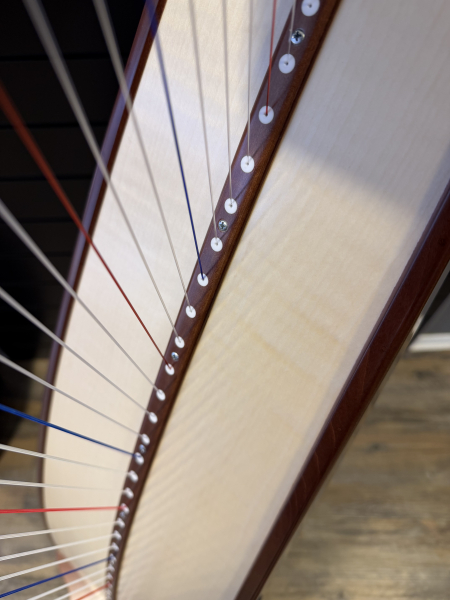 Petutschnigg Volksharfe mit Ahornkorpus