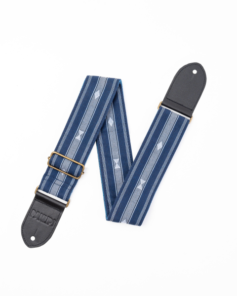 PANLIPI Manila Gitarrengurt, Navy Blue, handgemacht