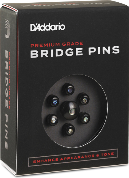 D`Addario Bridge Pins Premium PWPS2 Brückenpins Holz